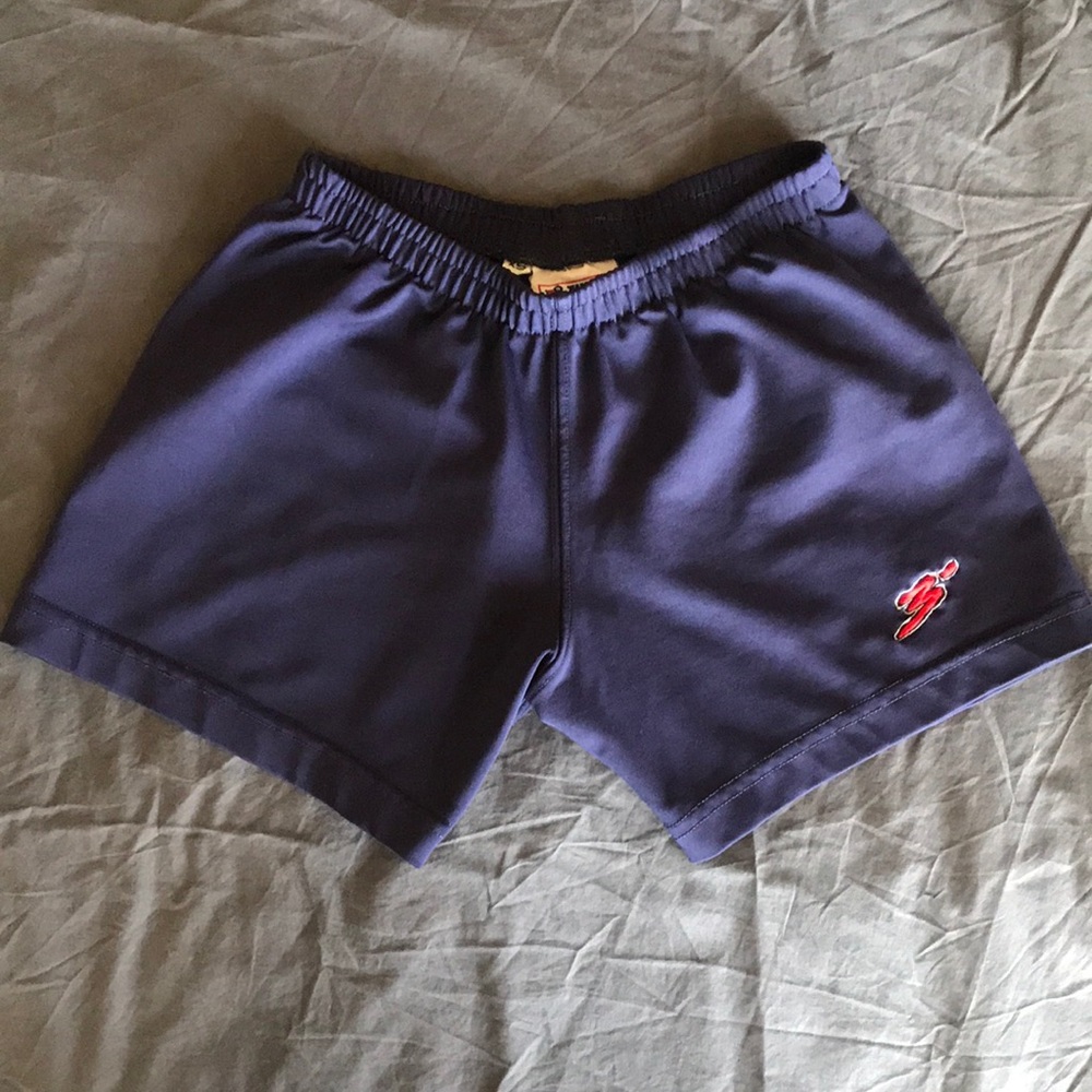 Navy blue volleyball spandex shorts